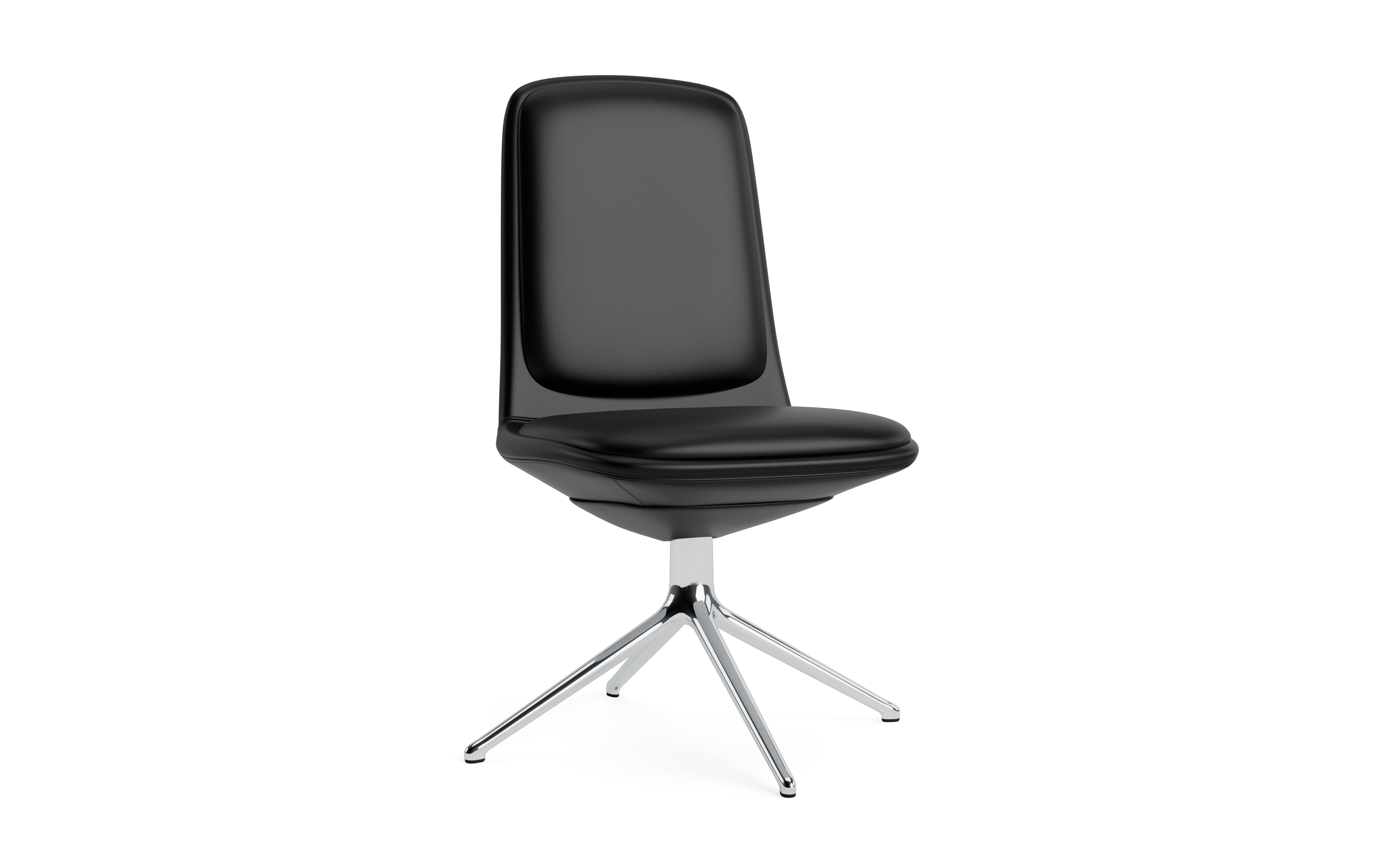 Off Low 4L Polster Office Chair mit einer Aluminiumbasis
