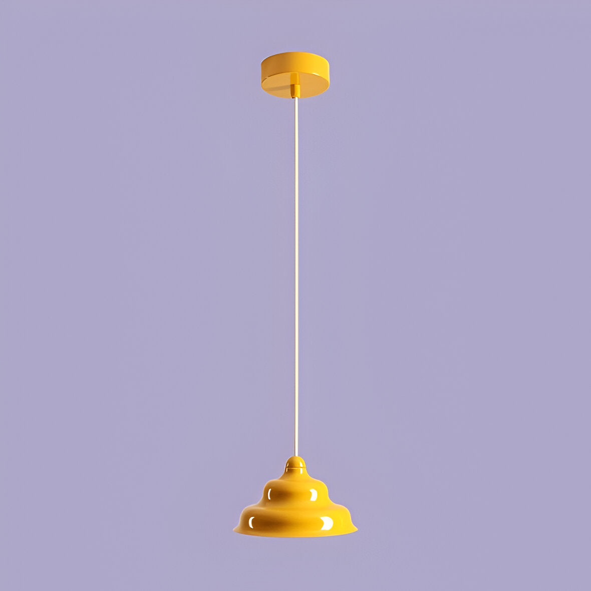 Lampa wisząca FALA żółty