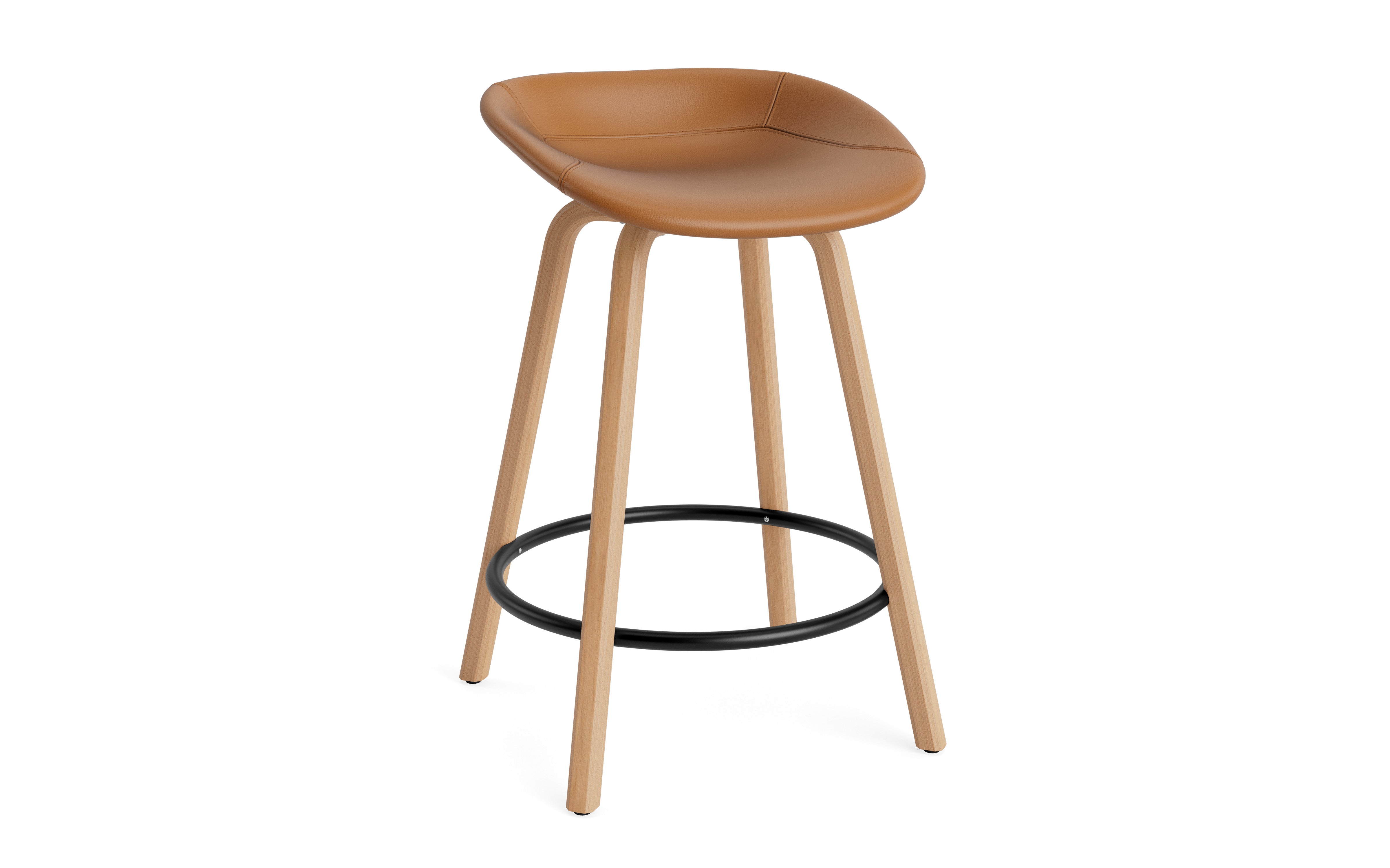 Bar chair Upholstered mats with beech base