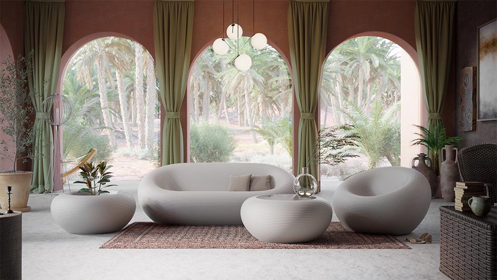 Sofa zewnętrzna NAMI biały Qeeboo    Eye on Design