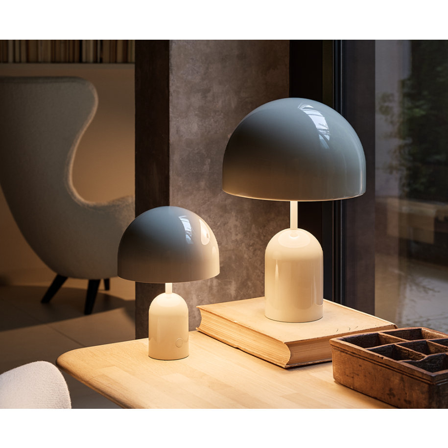 Bell Light gray portable lamp