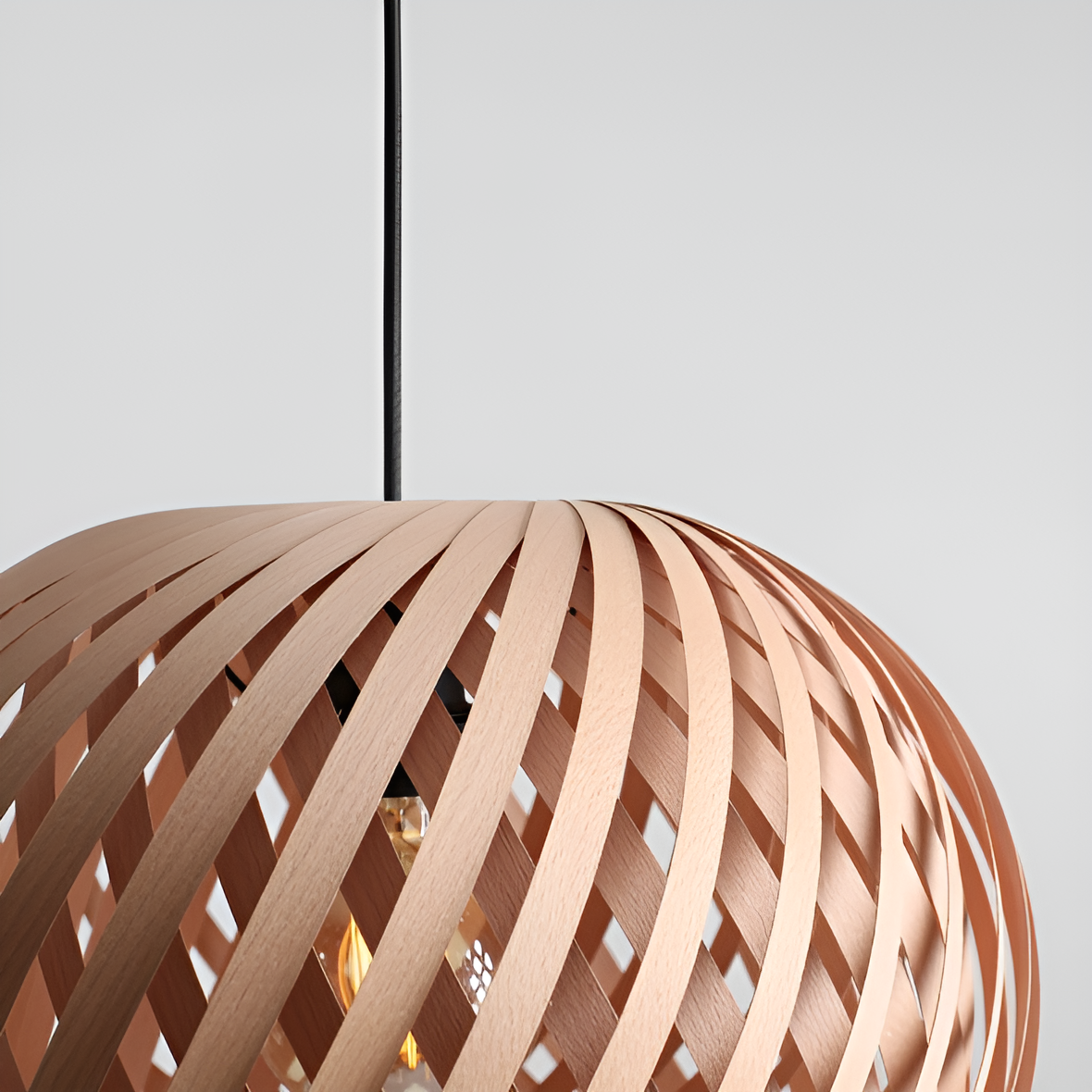 Lampa wisząca NATURE CROSS drewno