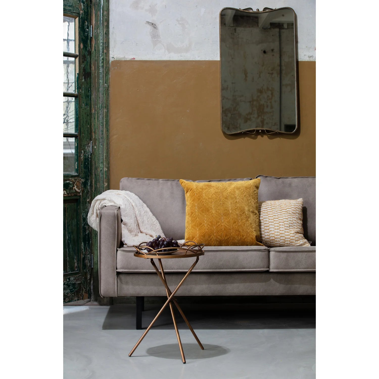 Sofa aksamitna 2,5-osobowa RODEO CLASSIC khaki