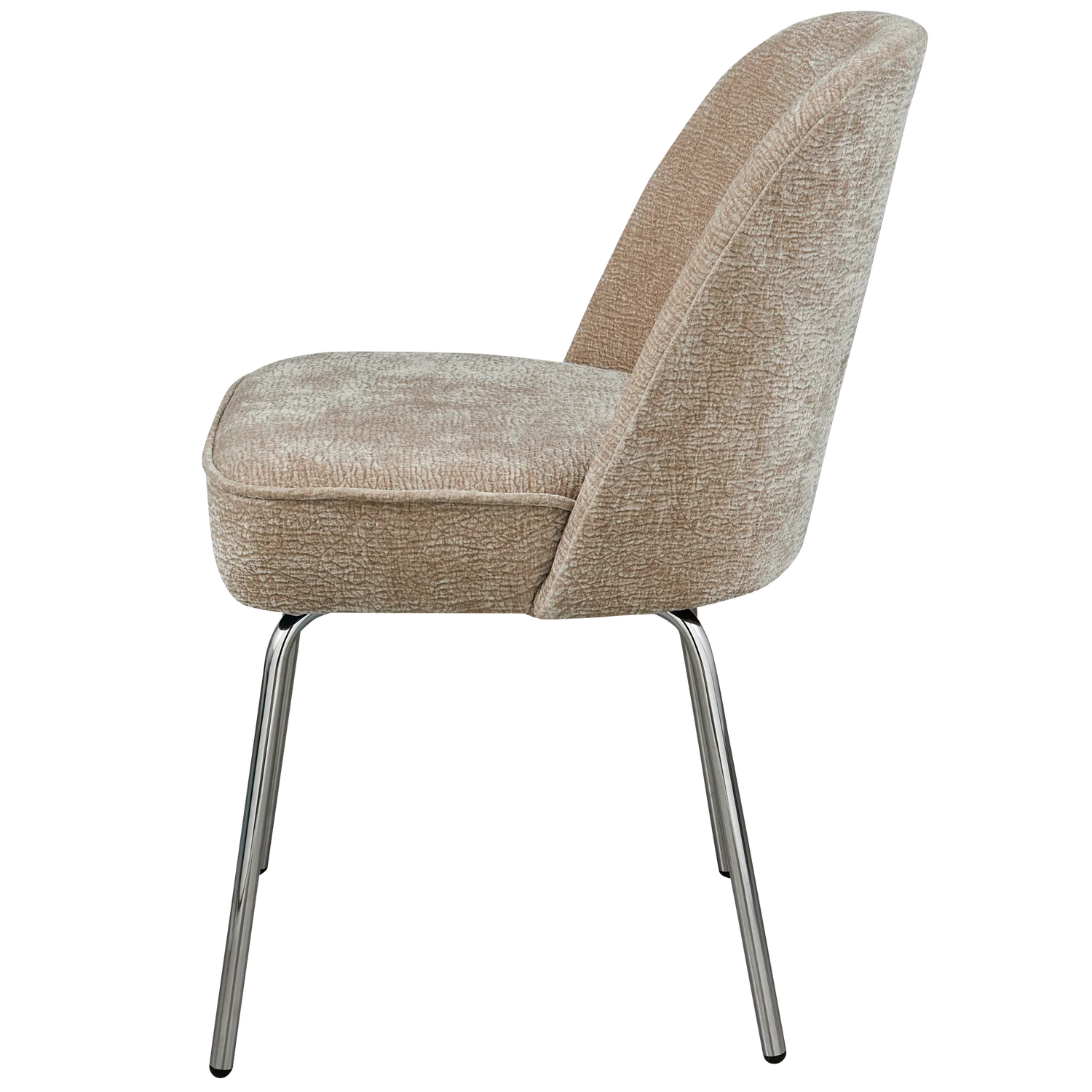 Vogue 3D Sandy chair szenil with a chrome base