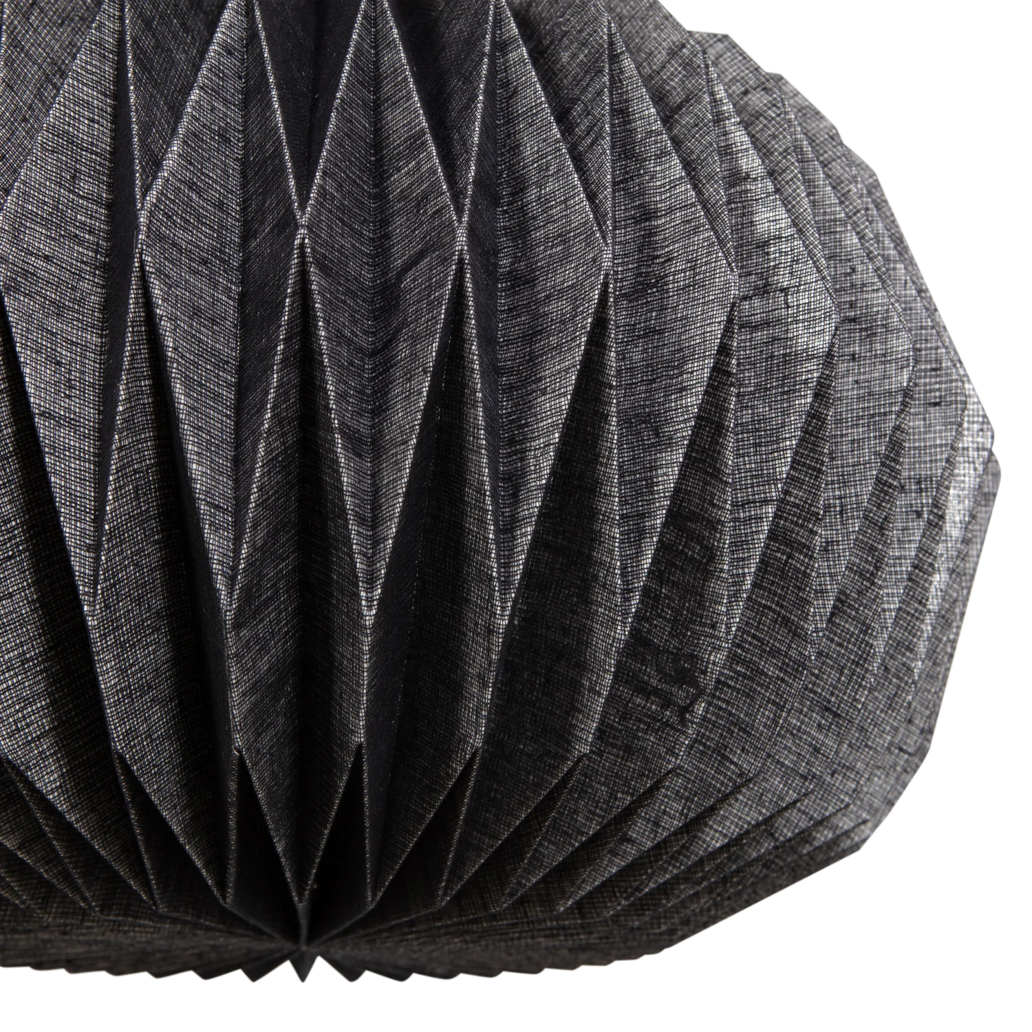 Globe hanging lamp black paper