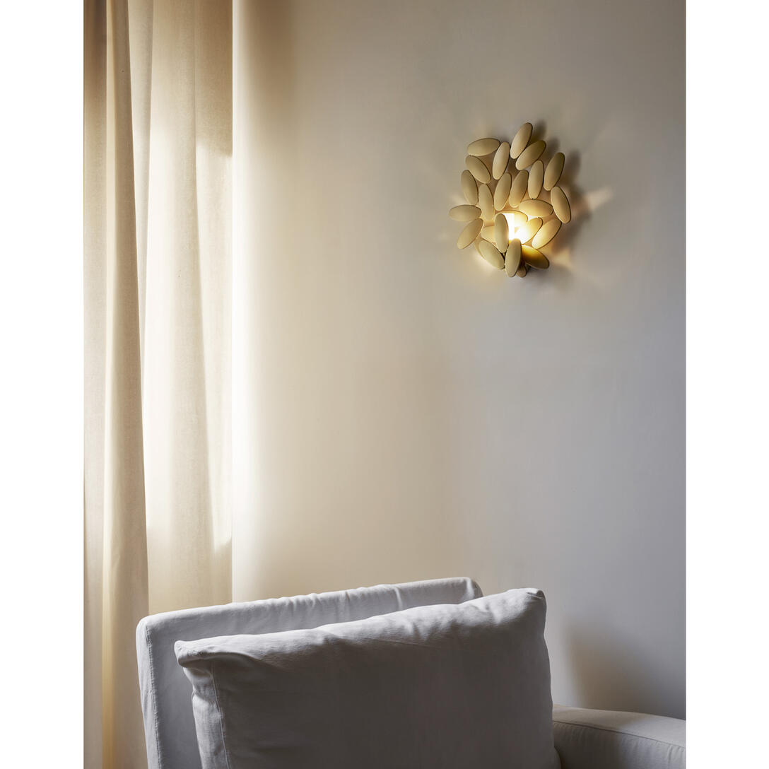 Lampa ścienna FOLIAE złoty