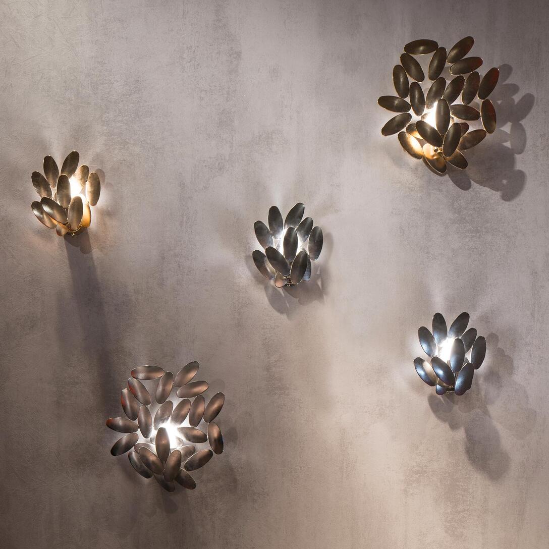 Lampa ścienna FOLIAE złoty