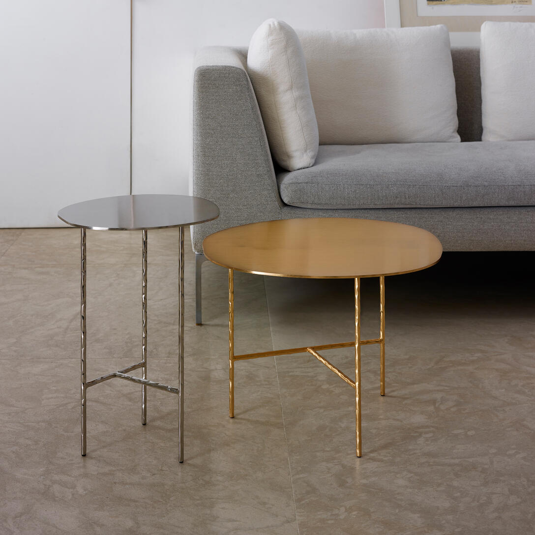 Round coffee table XXX nickel