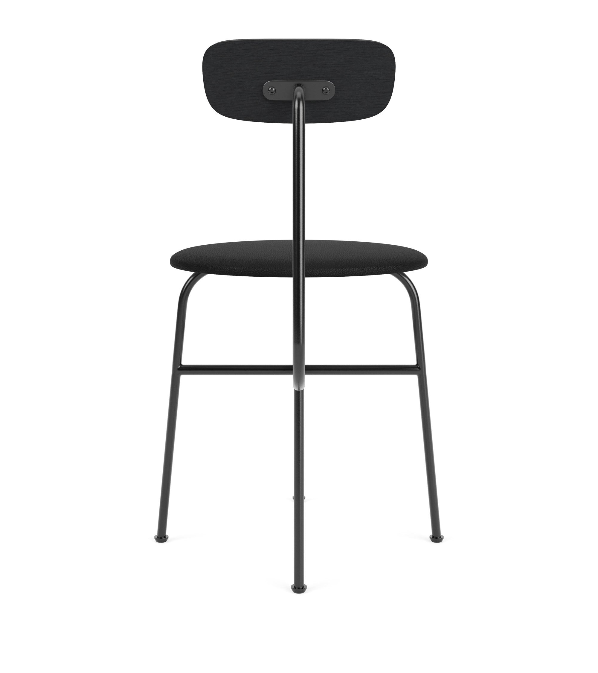 AFTEROOM chair black oak veneer with upholstered black seat