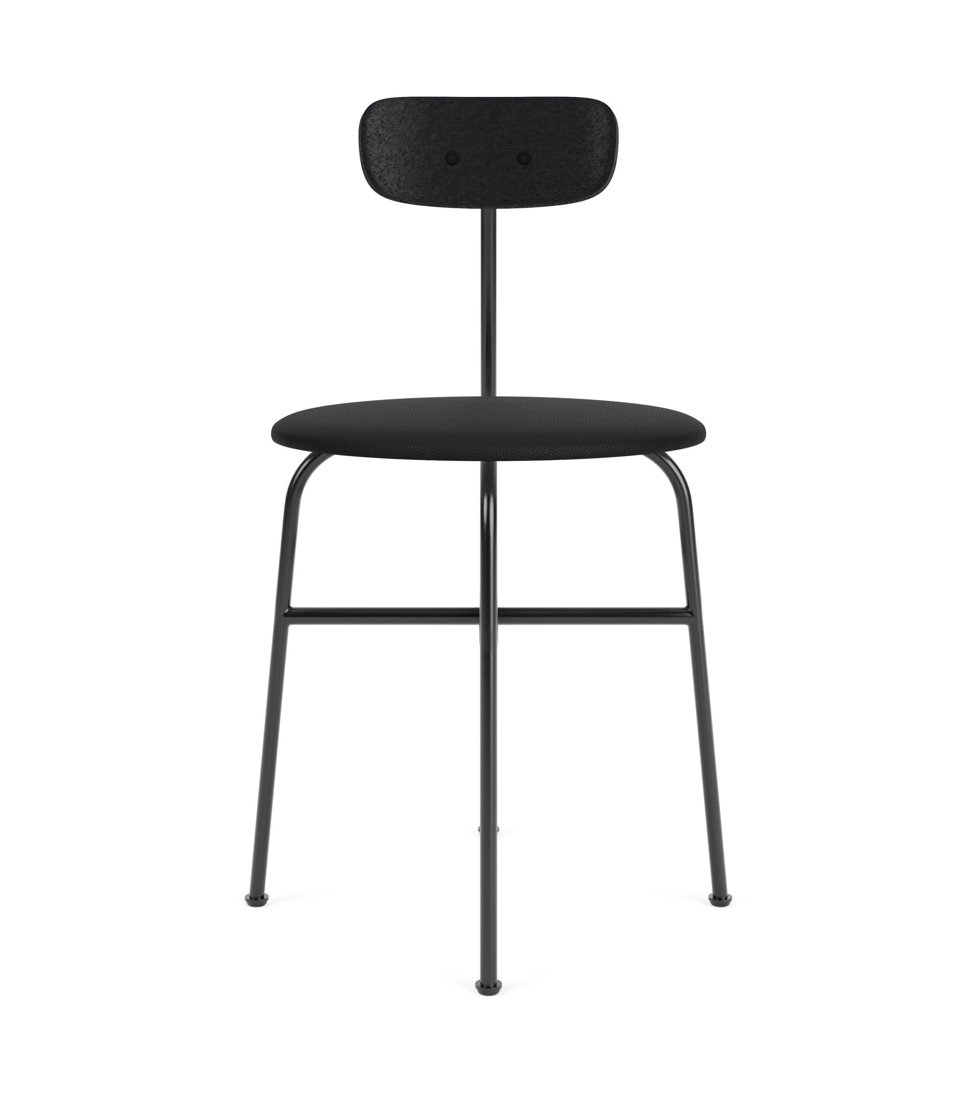 AFTEROOM chair black oak veneer with upholstered black seat