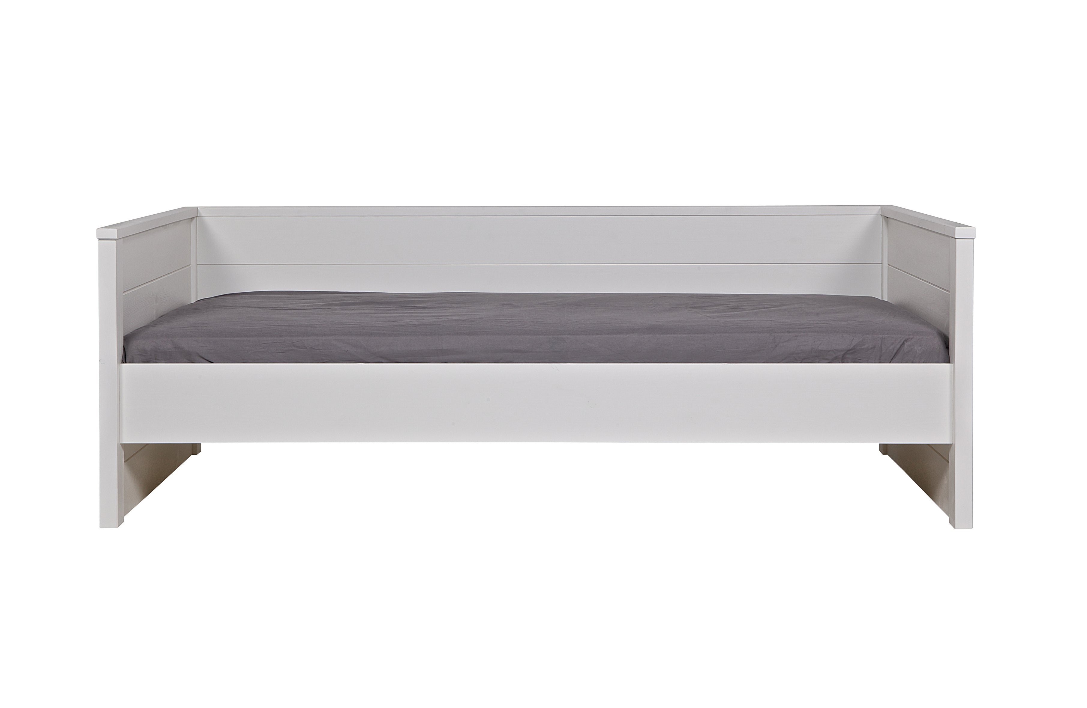 Łóżko z oparciem JADE biały Woood bez listw bez szuflad  Eye on Design