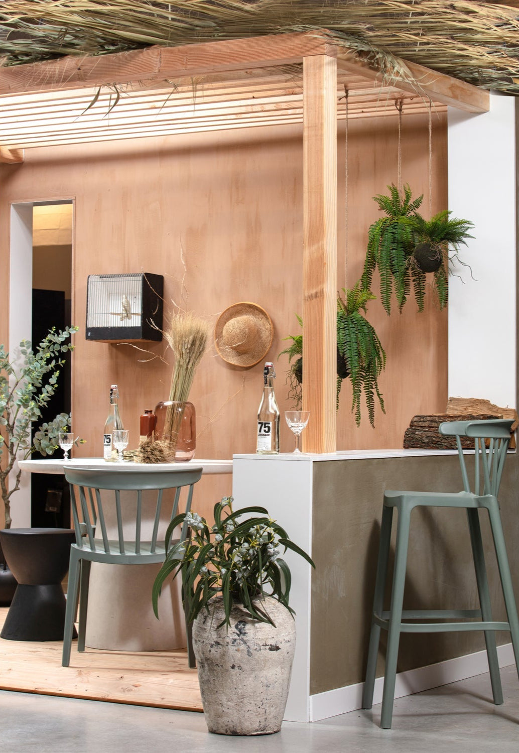 Green Green Garden Bar Chair