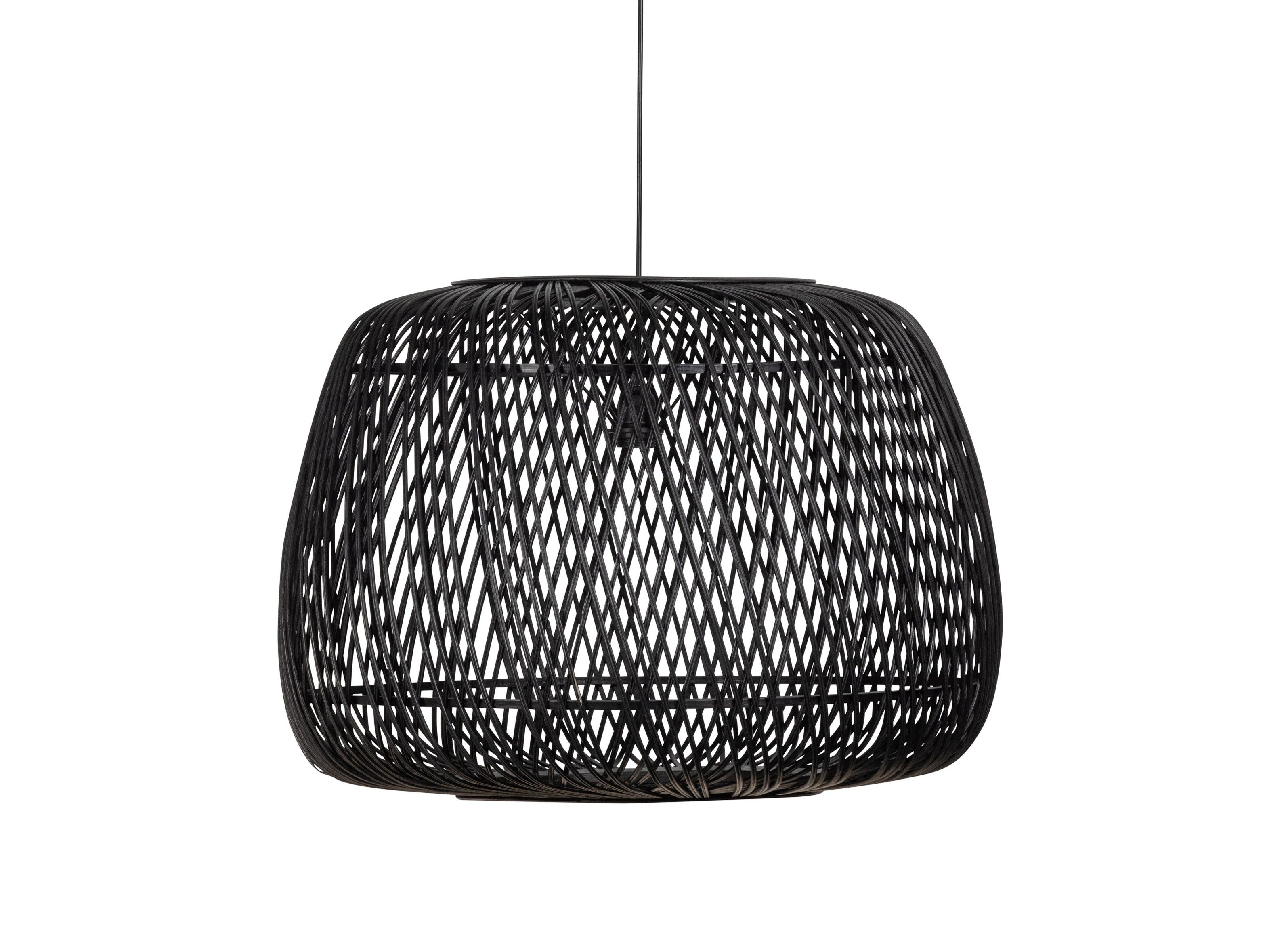 Lampa wisząca bambusowa MOZA czarny Woood Exclusive    Eye on Design