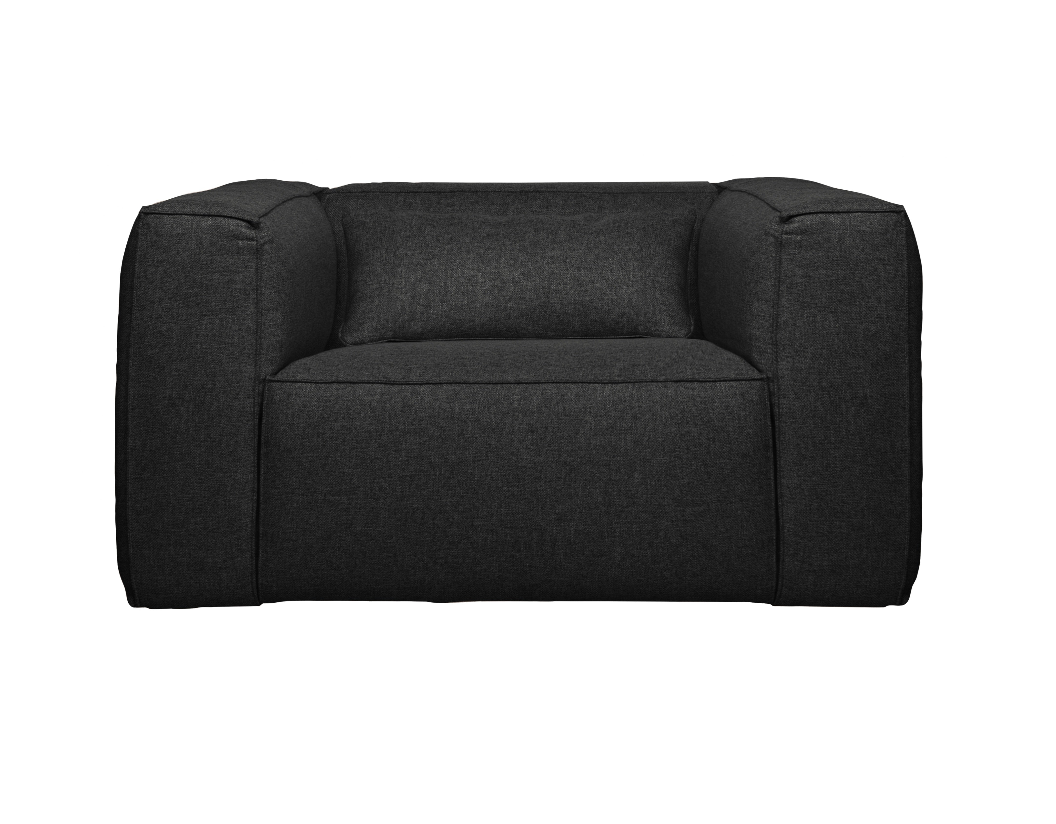 Fotel z poduszką BEAN ciemnoszary