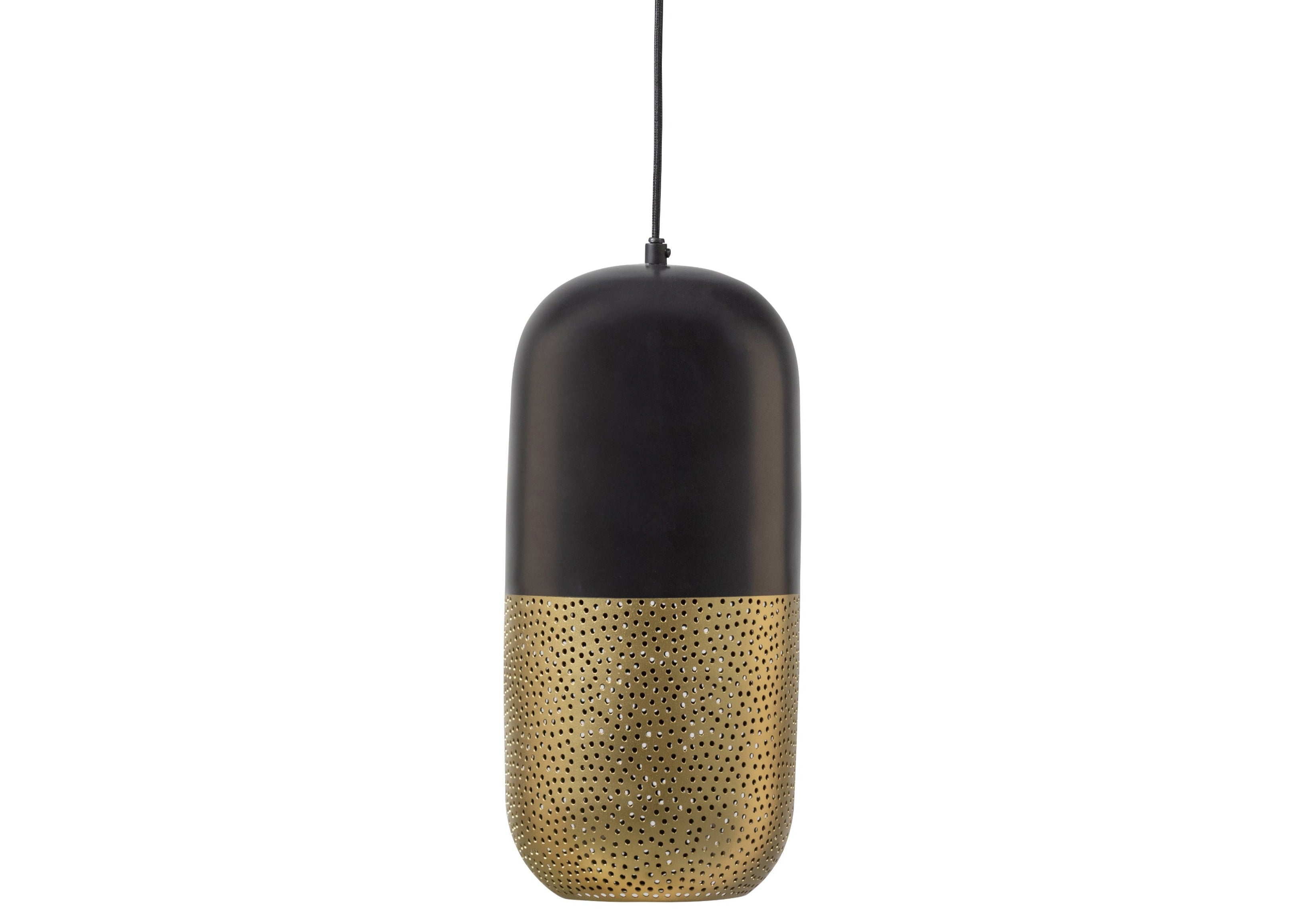 Lampa wisząca TIRSA czarny ze złotym Woood Exclusive 46 cm   Eye on Design