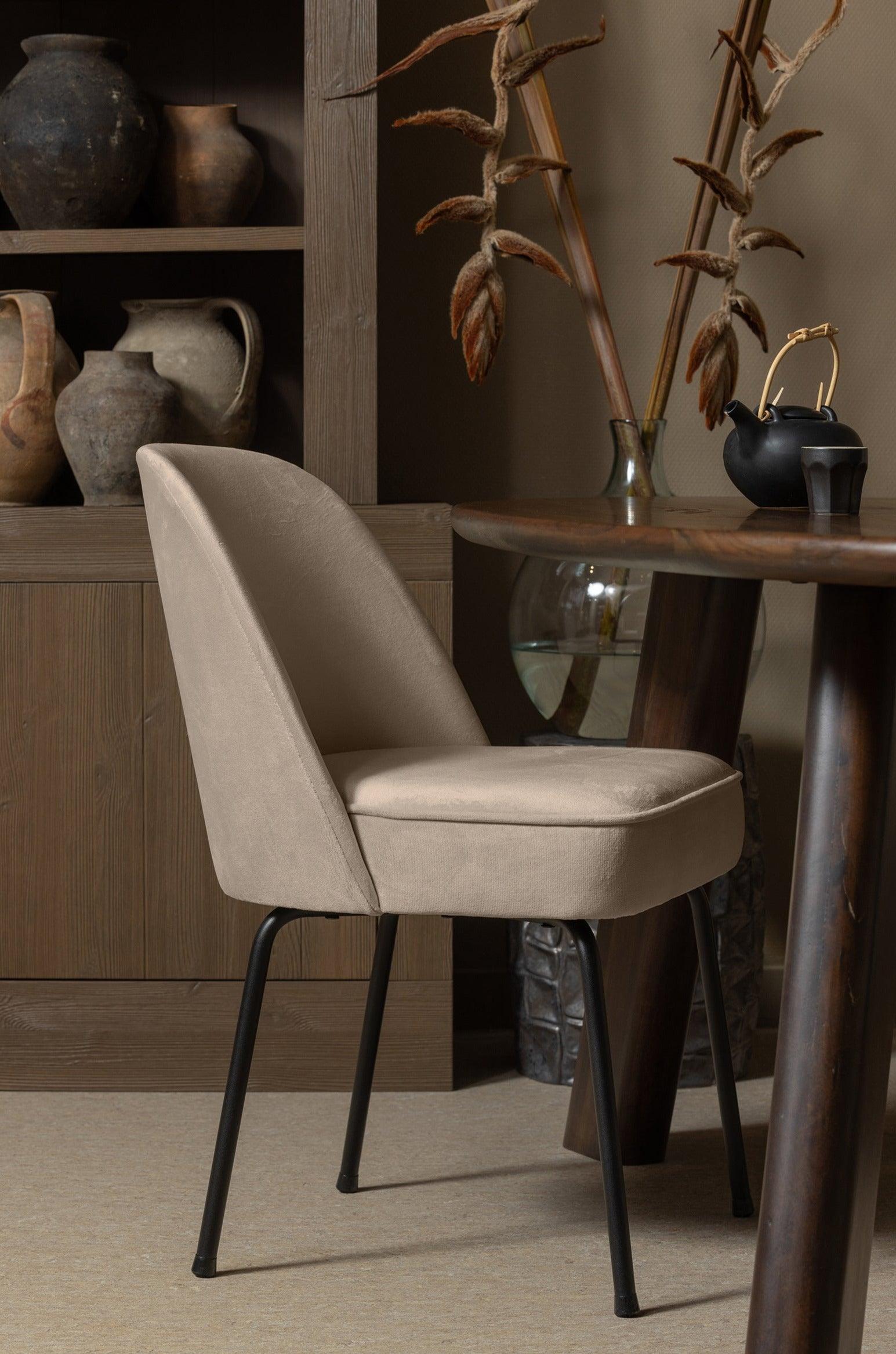 Krzesło aksamitne VOGUE khaki Be Pure    Eye on Design