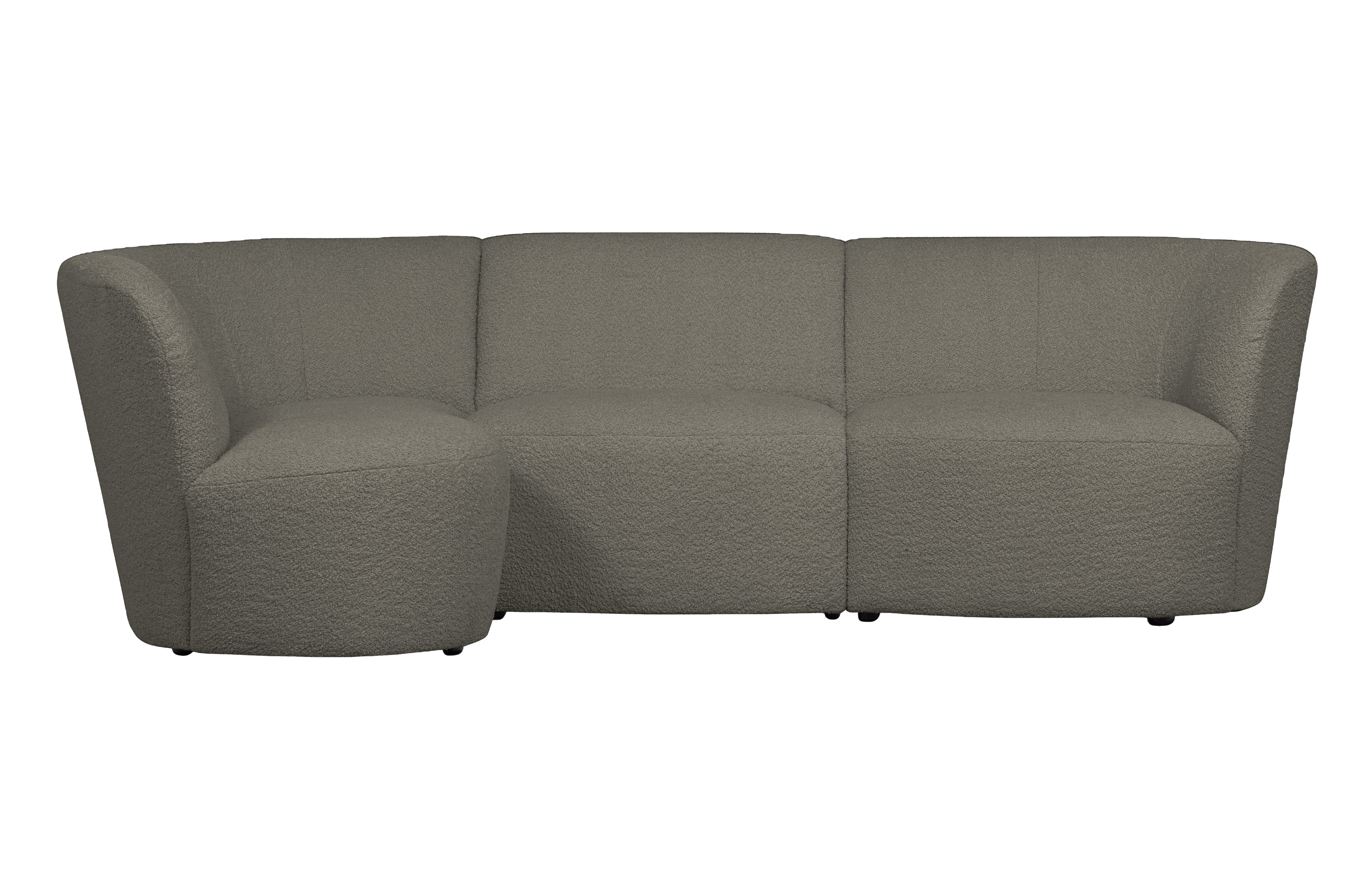 Left -hand corner coco green boucle