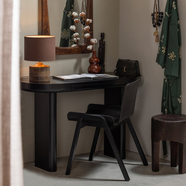 Mael Desk/Sidetable Veneer Black