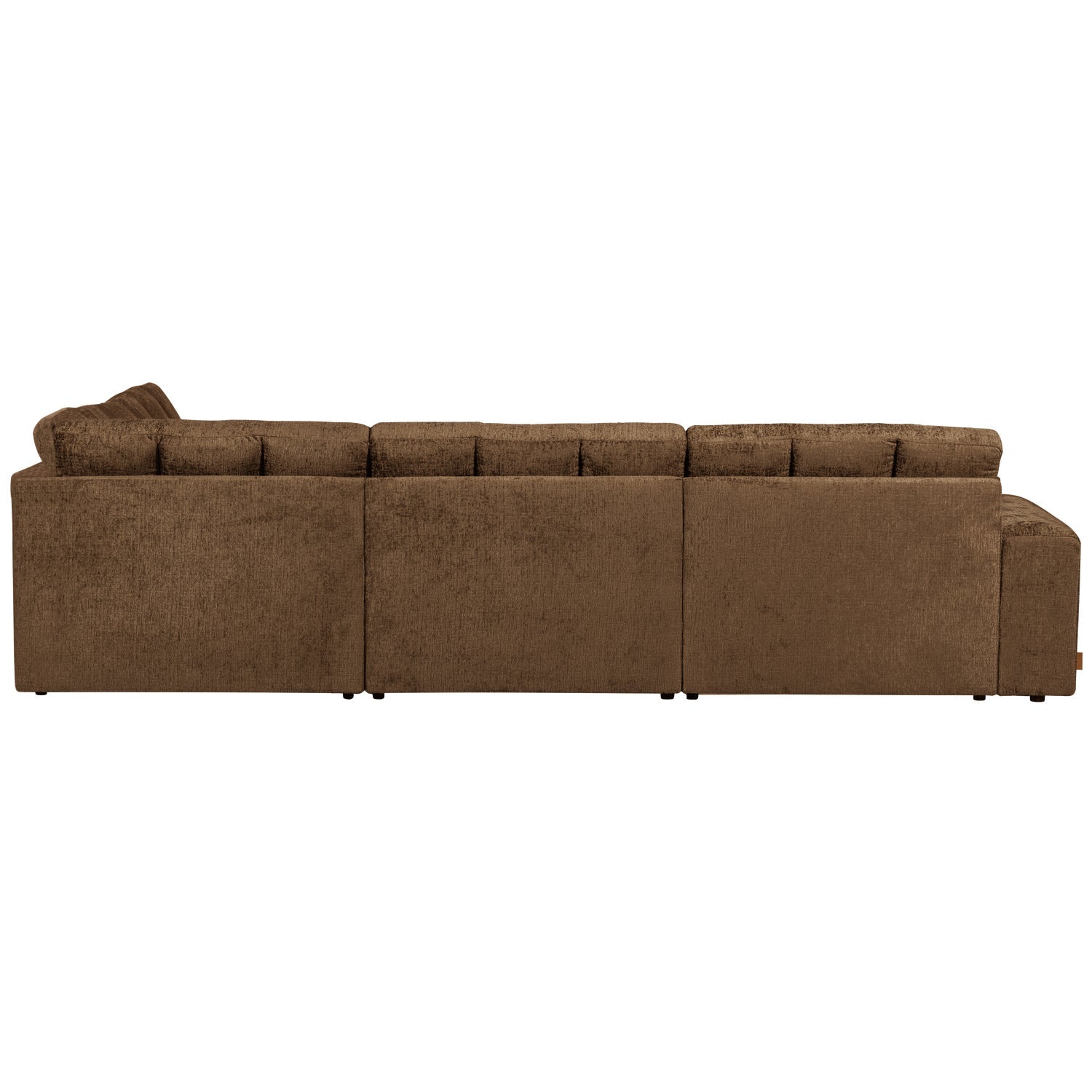 Right-facing corner sofa SECOND DATE - BRASS velvet
