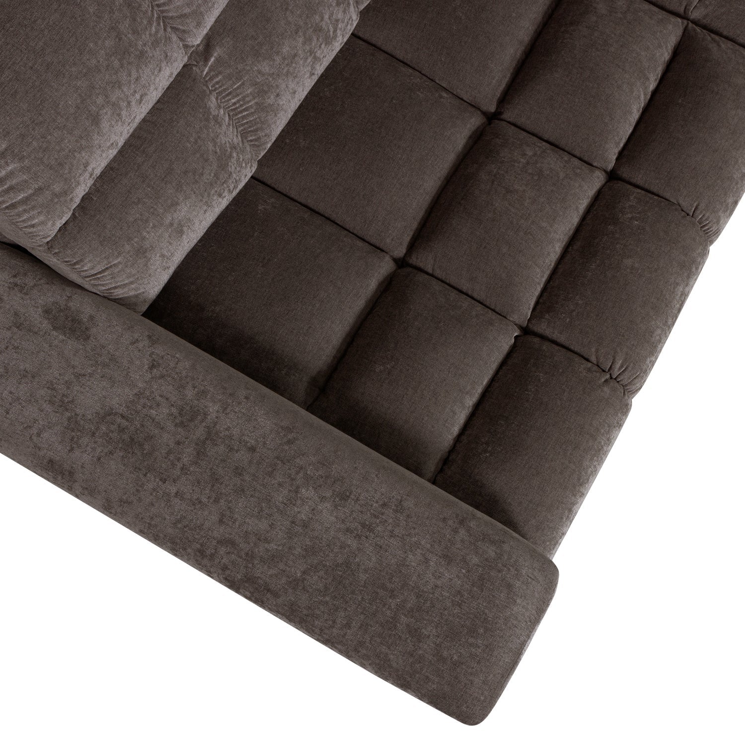 Sofa narożna prawostronna SECOND DATE ciepły szary