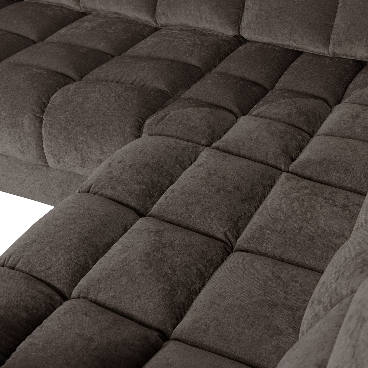 Sofa narożna prawostronna SECOND DATE ciepły szary