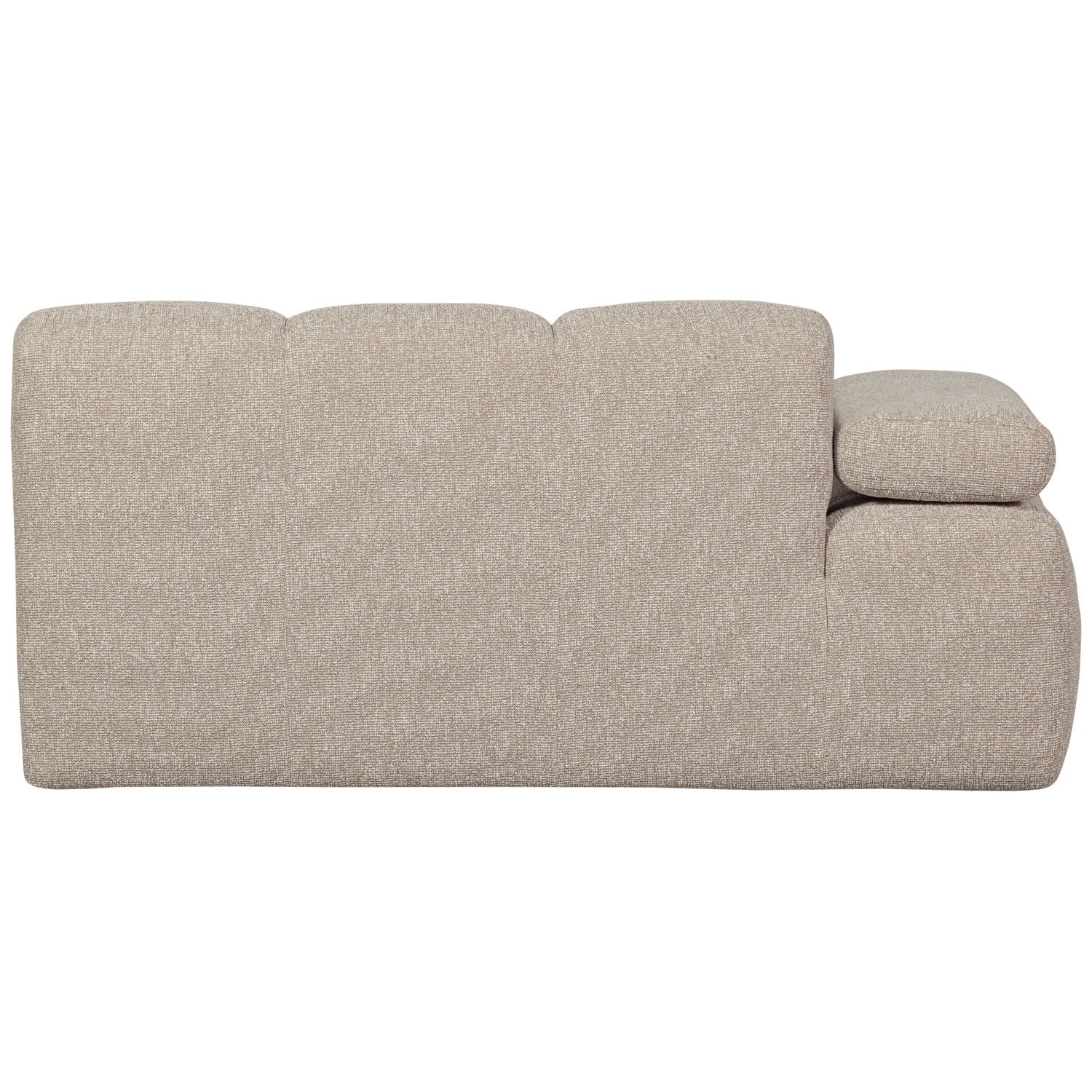 Sofa modułowa MOJO - element 1,5-osobowy lewostronny beżowy melanż bouclé