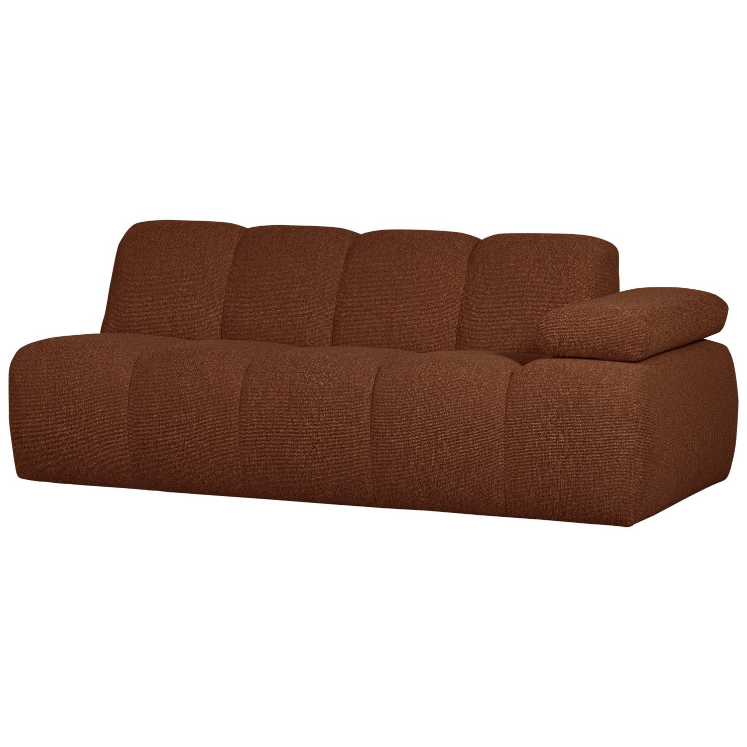 MOJO modular sofa - right-facing 2-seater brown bouclé element