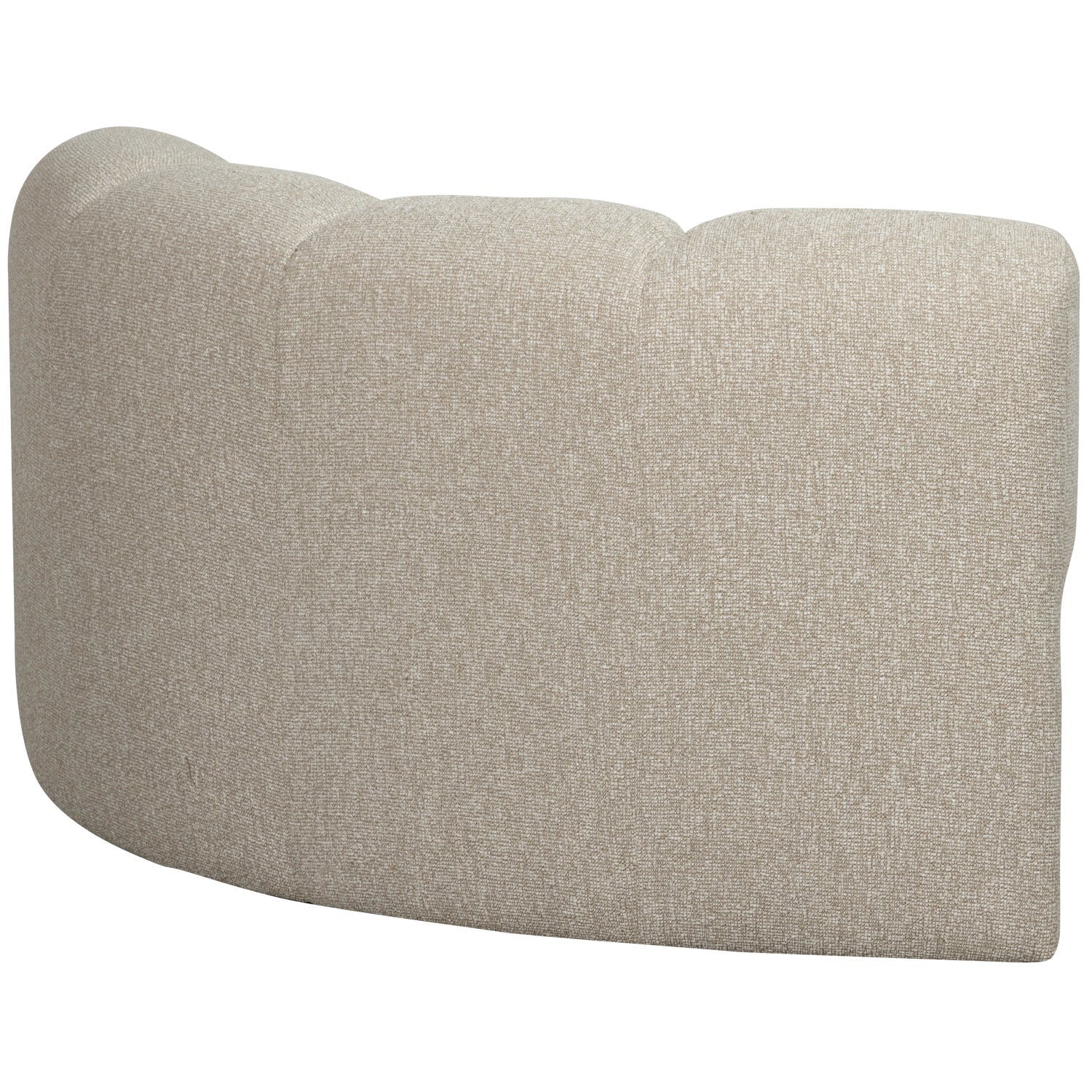 Sofa modułowa MOJO - element narożny beżowy melanż bouclé