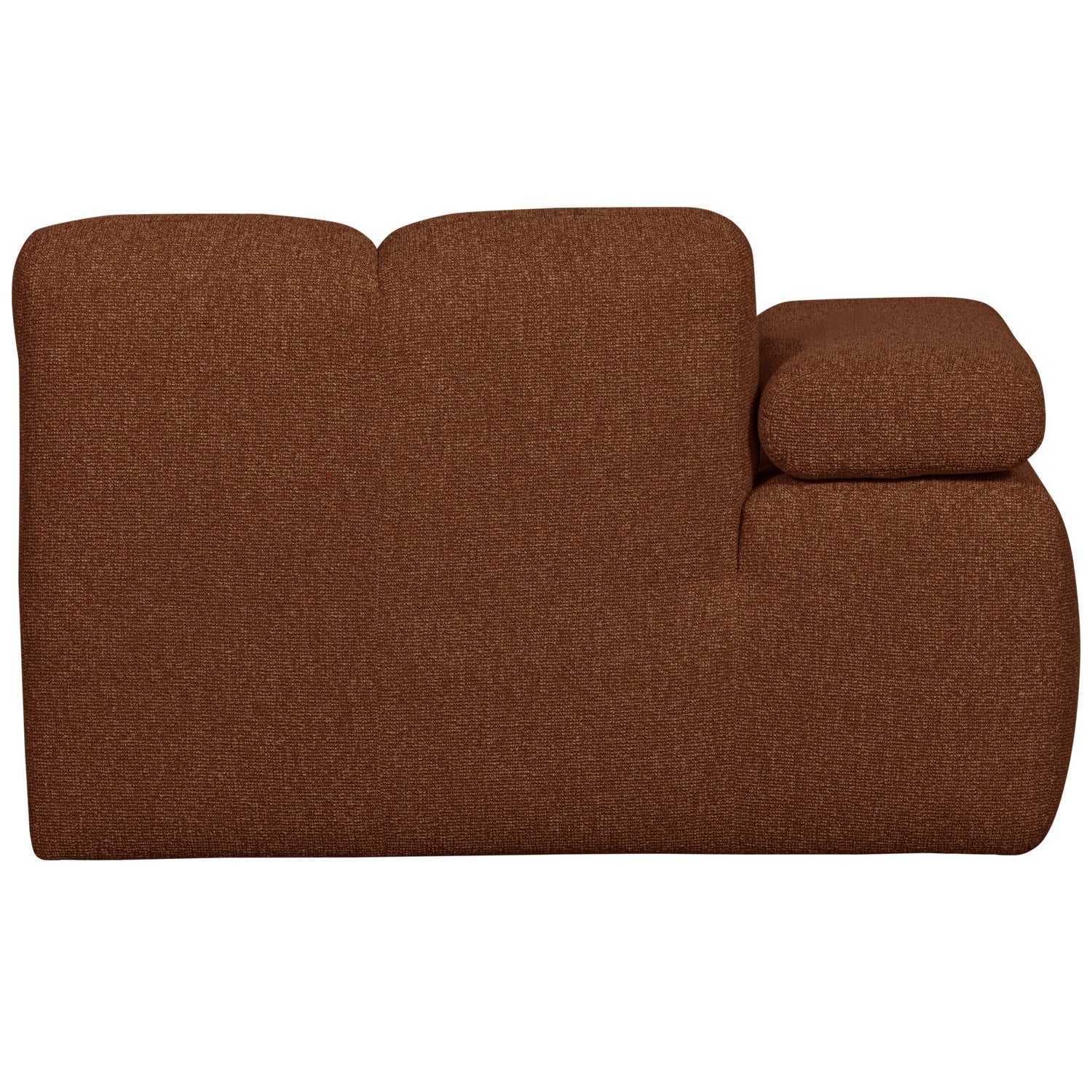 Sofa modułowa MOJO - szezlong lewostronny brązowy bouclé