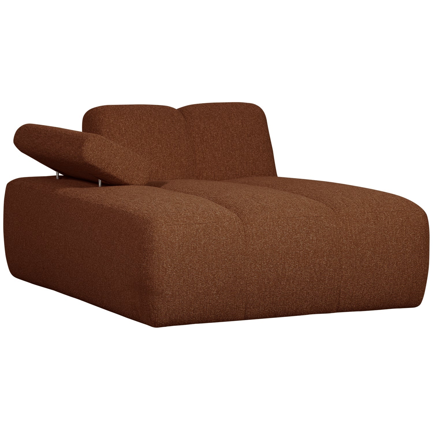 Sofa modułowa MOJO - szezlong lewostronny brązowy bouclé