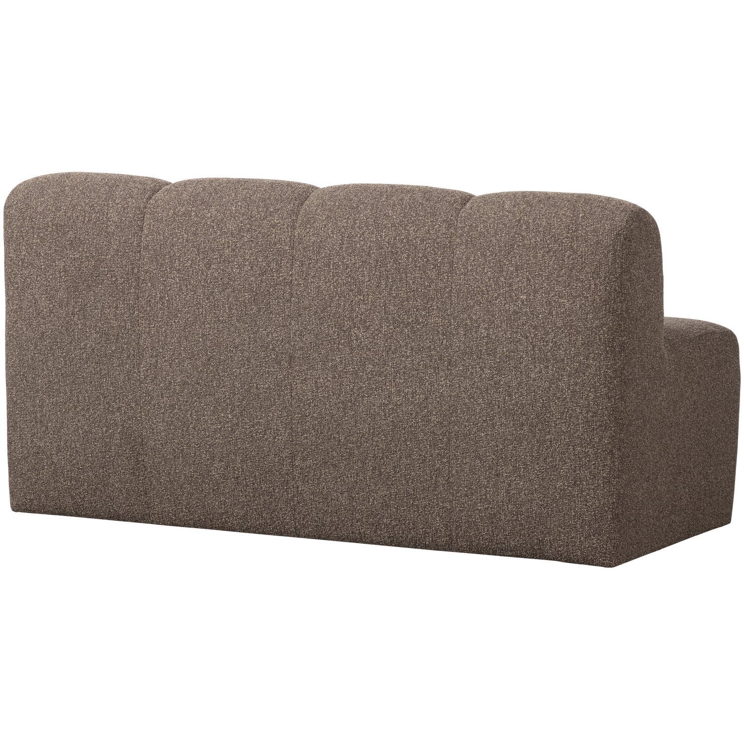 Sofa modułowa MOJO - element 3-osobowy ciemnobrązowy bouclé