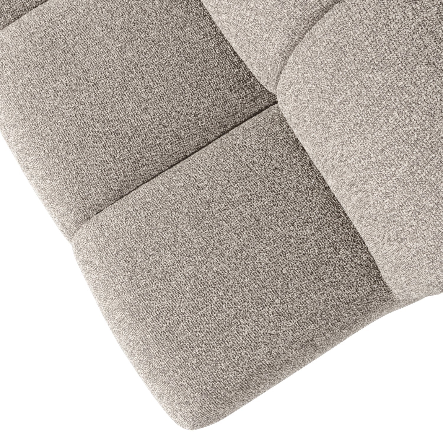Sofa modułowa MOJO - element 3-osobowy beżowy melanż bouclé