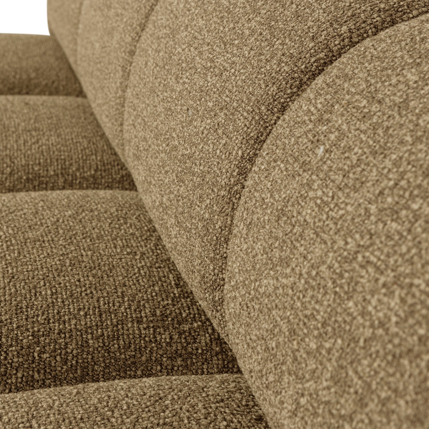 Sofa modułowa MOJO - element 3-osobowy ciemny miodowy bouclé