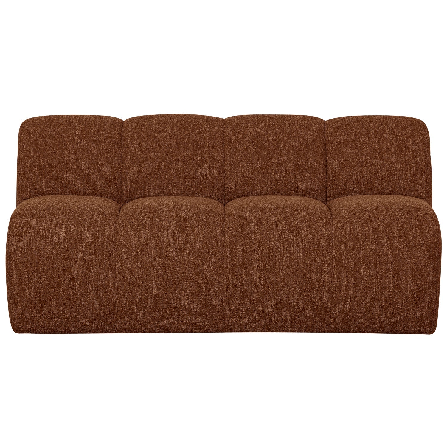 Sofa modułowa MOJO - element 3-osobowy brązowy bouclé