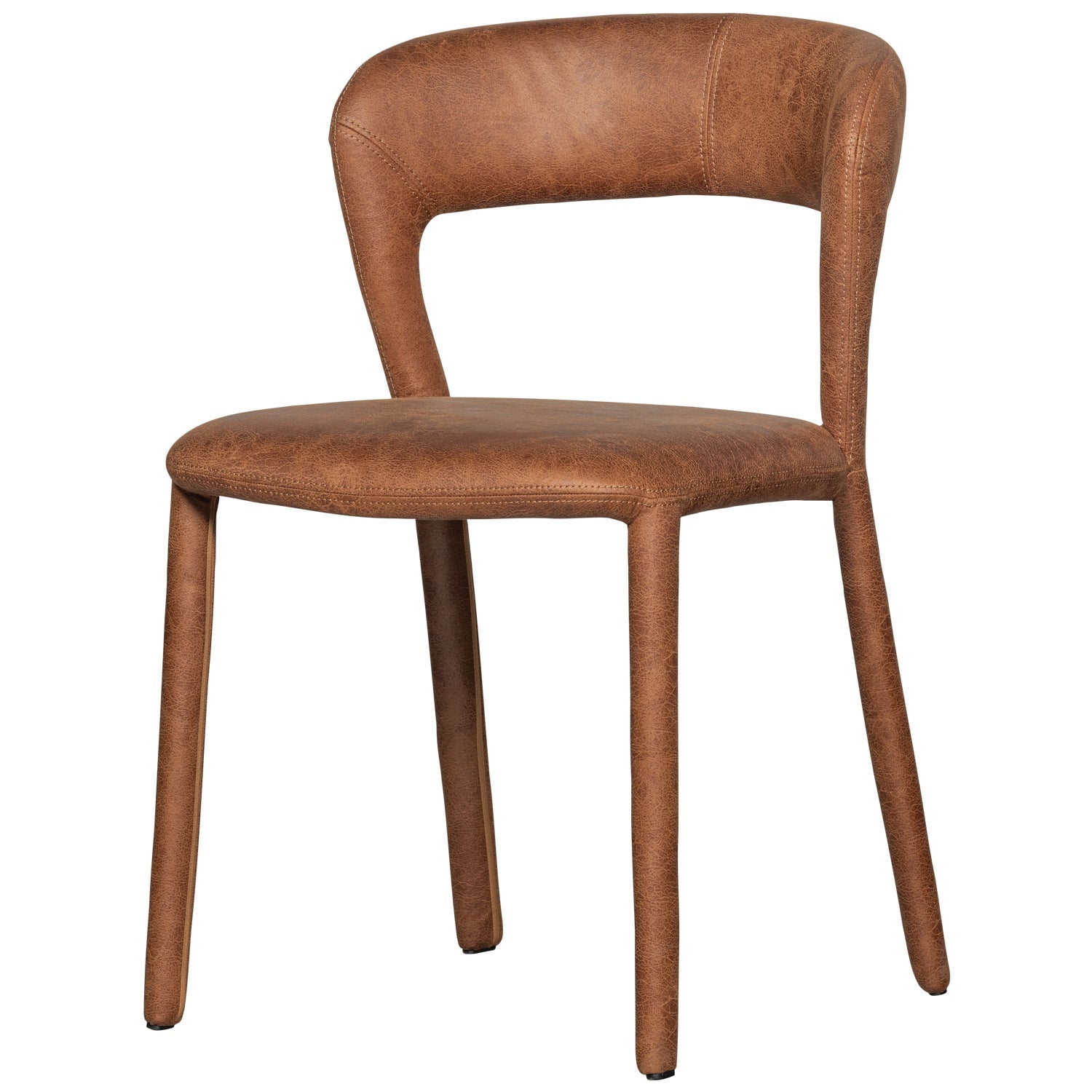 NOBLE Chair Light Brown Eco-Leather
