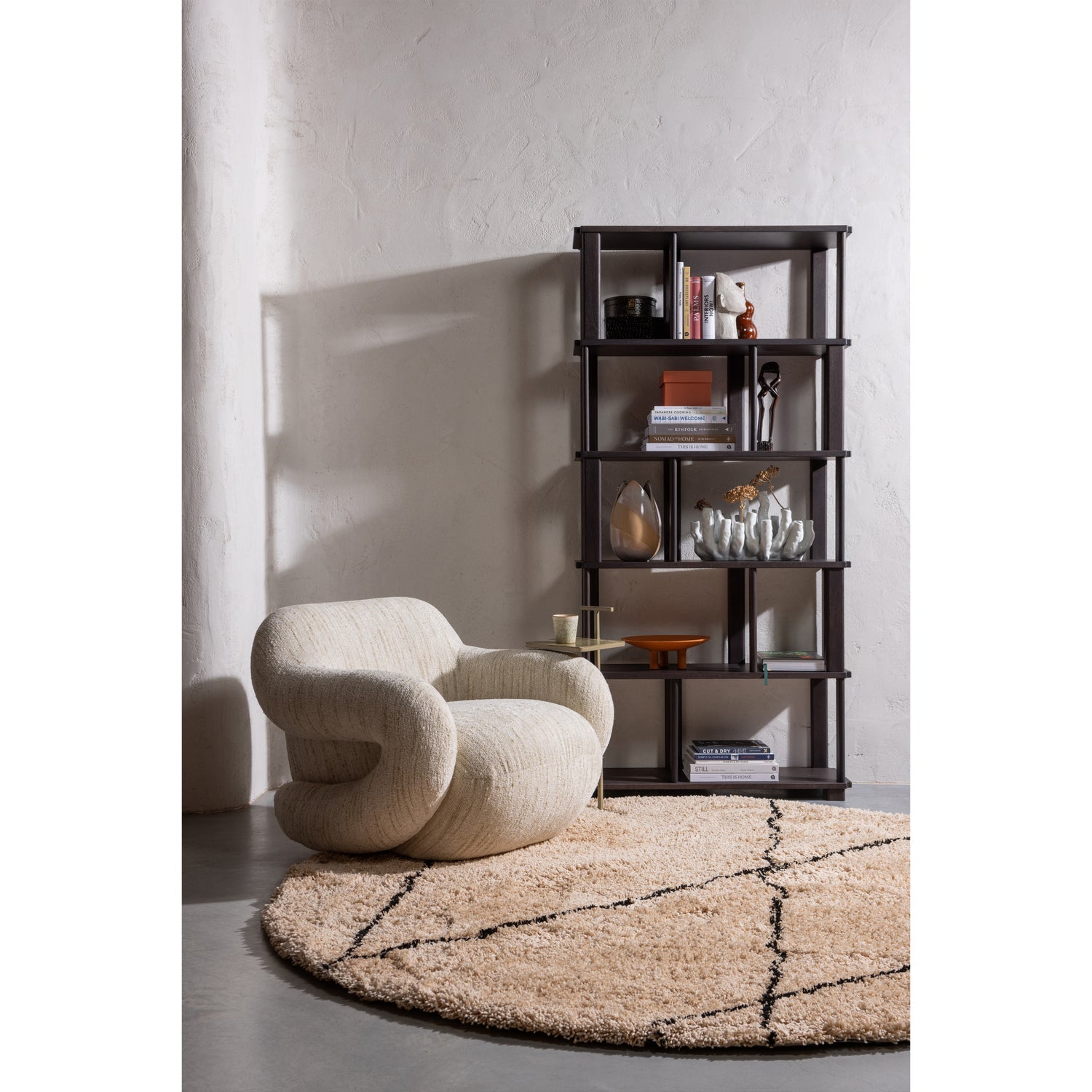 FOLKE Cream Armchair
