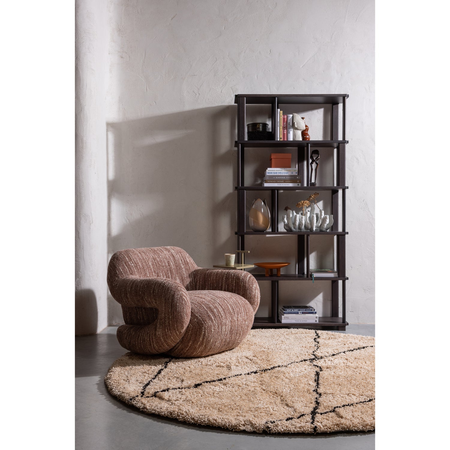 FOLKE Armchair Dirty Pink