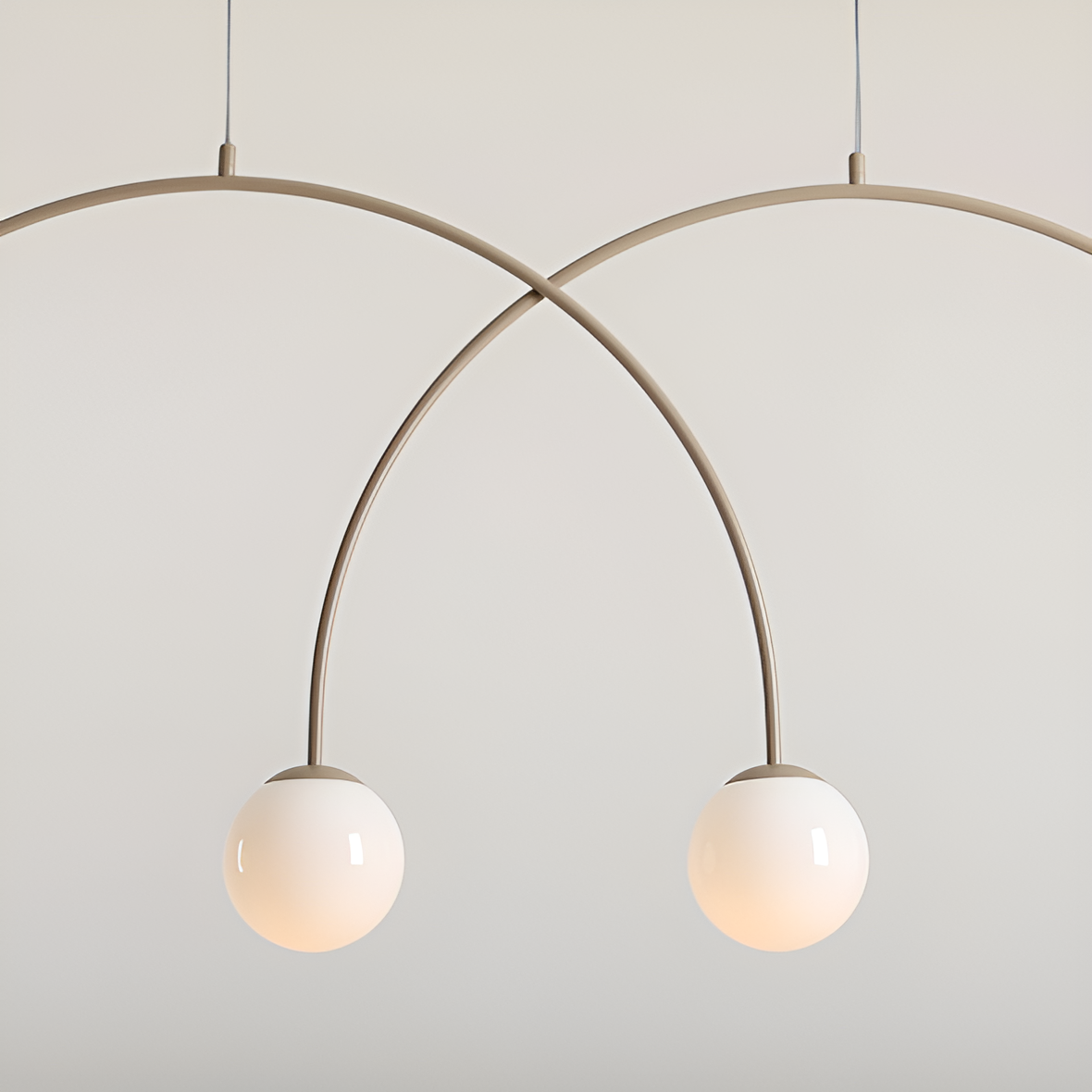 Lampa wisząca UNA DUO beżowy