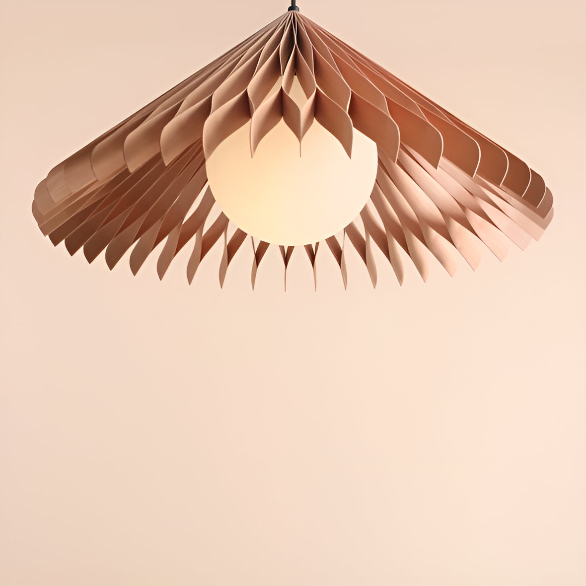 Lampa wisząca NATURE SUN drewno bukowe