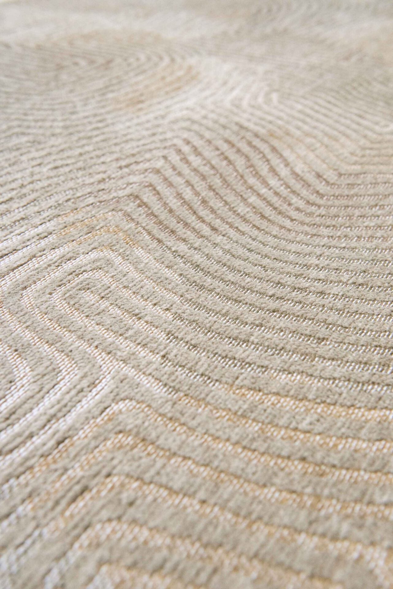 Korallenschale beige beige Teppich