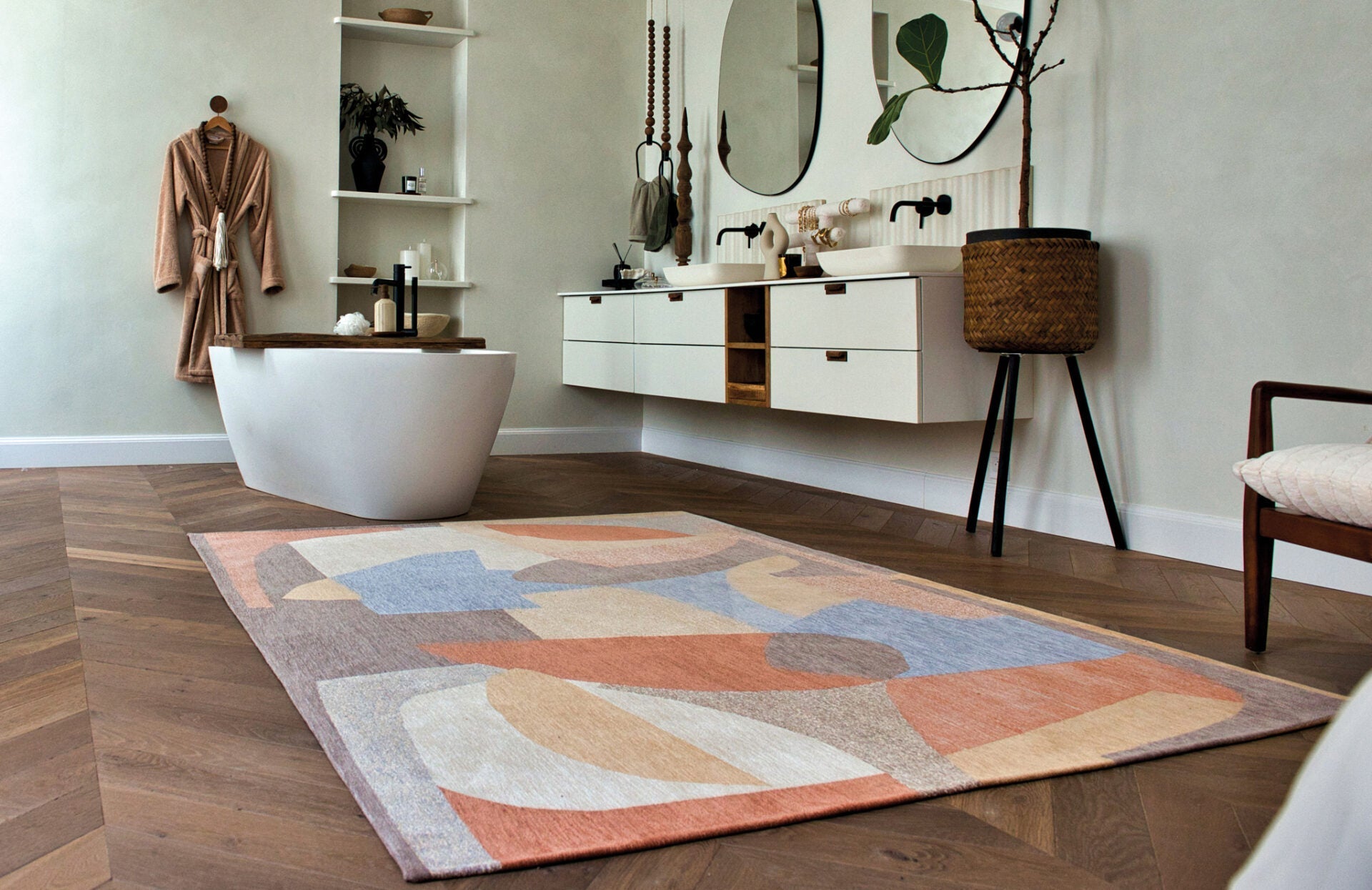 Shapes Secret rug beige