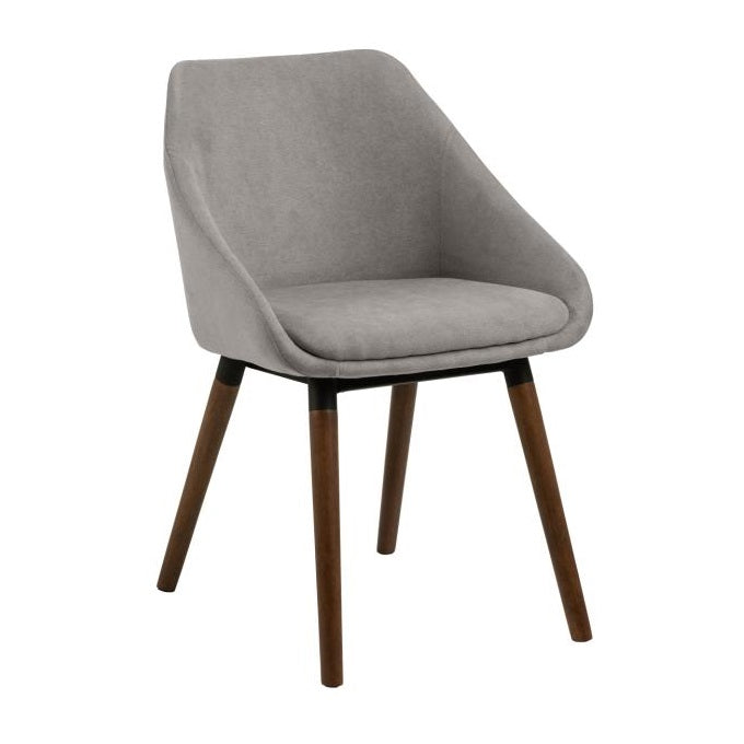 Krzesło LENNARD jasnoszary z drewnianą podstawą Actona    Eye on Design