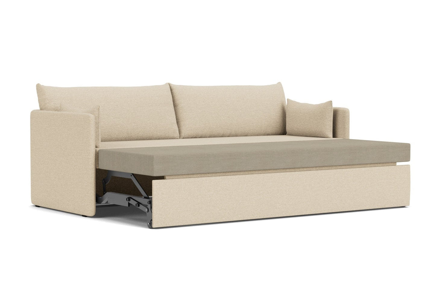 Sofa z funkcją spania 3-osobowa 0FFSET jasnobeżowy
