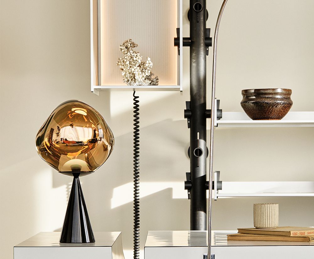 Melt zloty table lamp