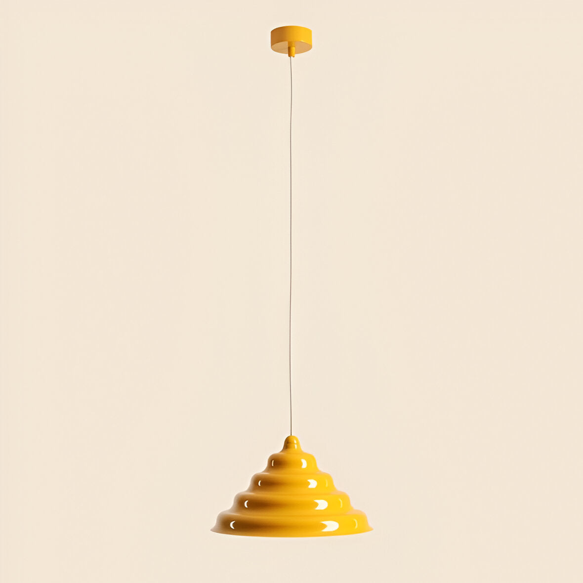Lampa wisząca FALA żółty