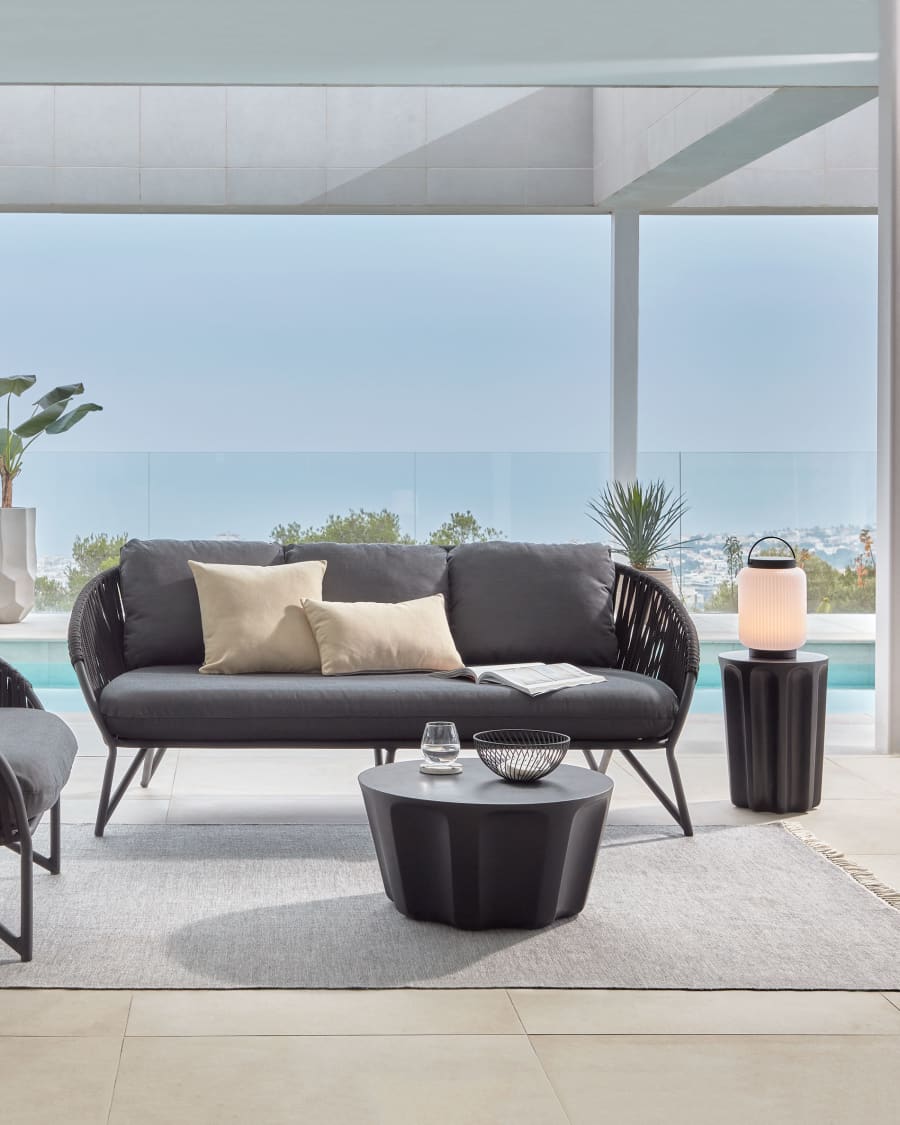 Sofa ogrodowa BRANZIE czarny