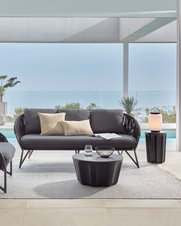 Sofa ogrodowa BRANZIE czarny