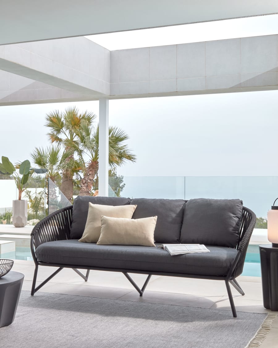 Sofa ogrodowa BRANZIE czarny