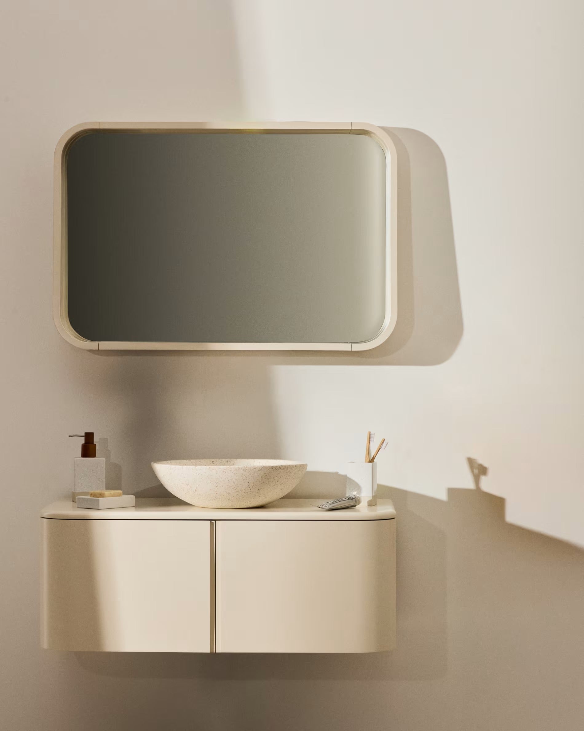 Badezimmerschrank SALAYA beige [Klaudia] [Amelia sp]