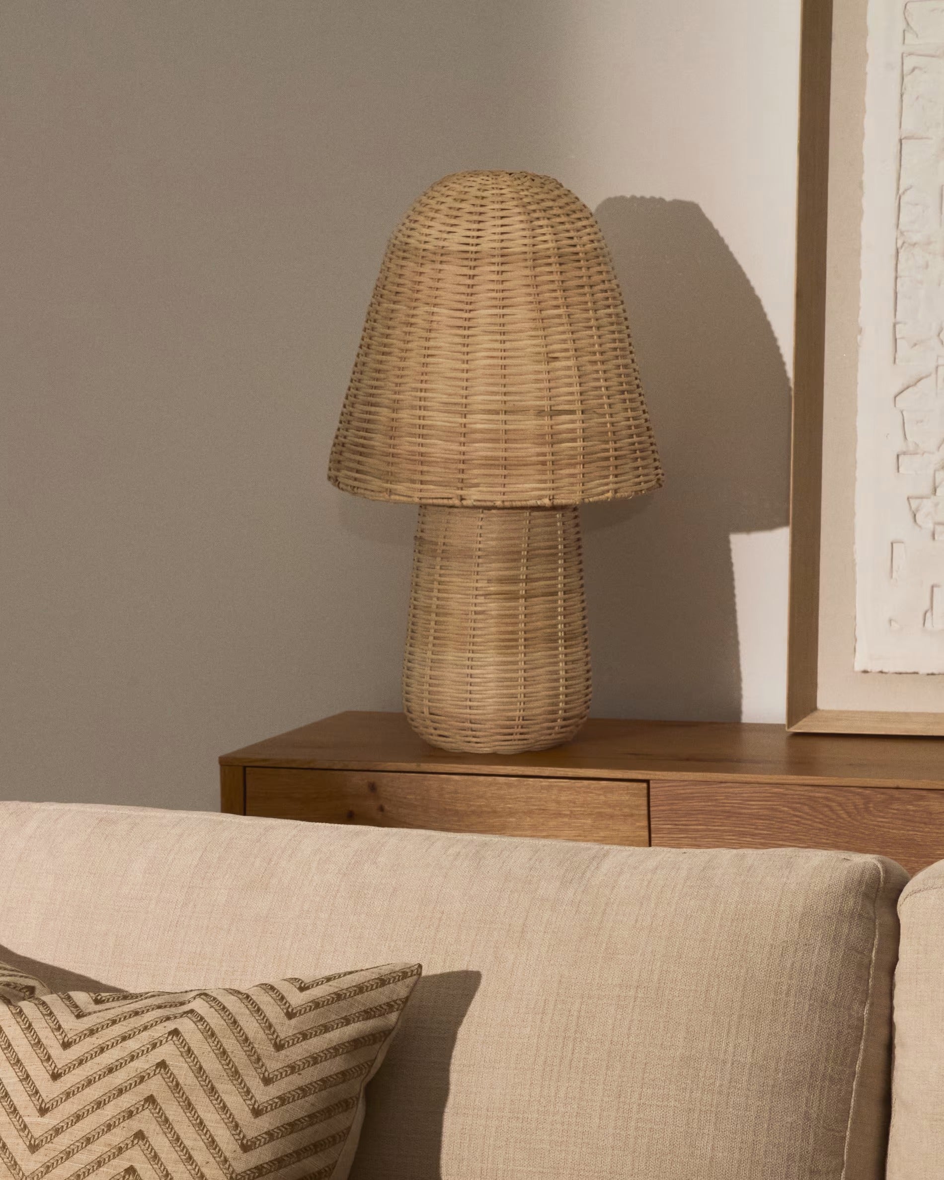 Lampa stołowa NEUDA rattan